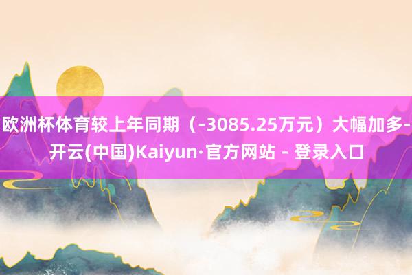 欧洲杯体育较上年同期（-3085.25万元）大幅加多-开云(中国)Kaiyun·官方网站 - 登录入口