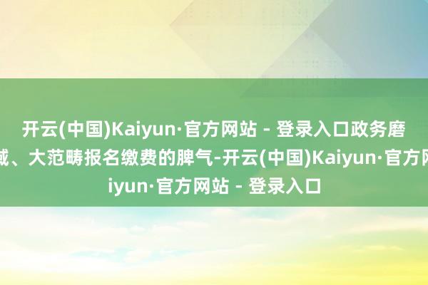 开云(中国)Kaiyun·官方网站 - 登录入口政务磨练畛域