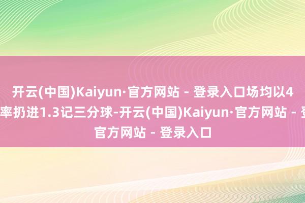 开云(中国)Kaiyun·官方网站 - 登录入口场均以40%