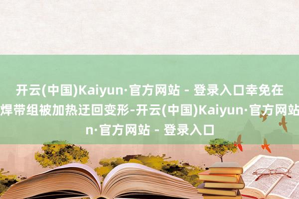 开云(中国)Kaiyun·官方网站 - 登录入口幸免在焊合时